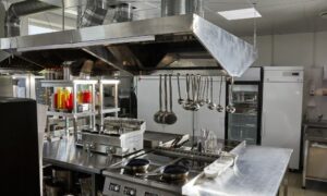 restaurant kitchen after Houston commercial plumbing repair